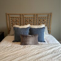 Jolene rattan deals headboard